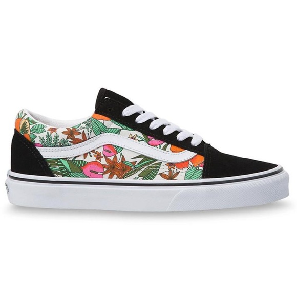 NIB Vans Old Skool Multi Tropical Skate Sneakers - Picture 4 of 10